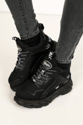 Buffalo Vegan CLD Chai Plateau Sneaker - Schwarz EU36 Damen