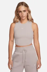 Nike Sportswear Chill Knit Geripptes Crop Tanktop - Platinum Violet + Sail S Damen