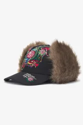 Ed Hardy Trapper Cap - Black Einheitsgroesse Damen