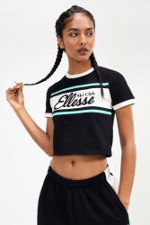 Ellesse Berau Crop T-Shirt - Black M Damen