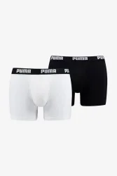 Puma Doppelpack Boxershorts - Black + White S Herren