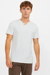 Jack & Jones JJESPLIT T-Shirt - Cloud Dancer S Herren