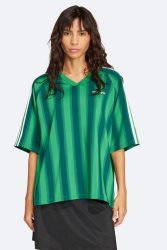 Adidas Originals Linear Oversize T-Shirt - Green XS Damen