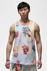 Jordan Tanktop - White + Multicolor L Herren