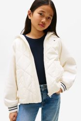 Tommy Jeans Leichte Jacke - Ivory Silk 12 Kids