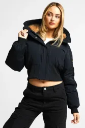 Zavetti Canada Ossani Wattierte Bomberjacke - Jet Black S Damen