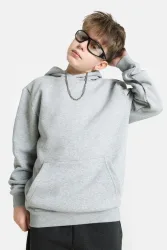 Urban Classics Kapuzensweatshirt - Grey Heather 146-152 Kids