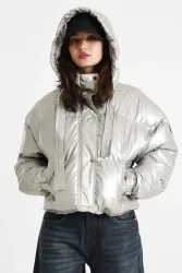 Shōrai Pufferjacke - Silver S Damen