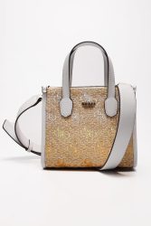 Guess Silvana Hand- / Umhängetasche - Natural + White Einheitsgroesse Damen