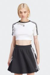 Adidas Originals Crop T-Shirt - White XS Damen
