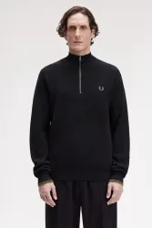 Fred Perry Strickpullover - Black L Herren