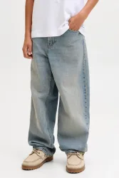 Jack & Jones Junior JJIALEX Loose Fit Jeans - Blue Denim 158 Kids