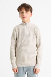 Jack & Jones Junior Blaliam Strickpullover - Greige 140 Kids