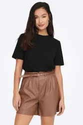 Only - T-Shirt, Rundhals, kurzarm, für Damen, Black, Größe M