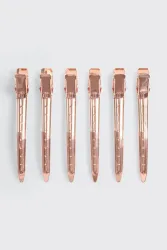 Kitsch Haarspangen-Set - Rosa Goldfarbe Einheitsgroesse Damen