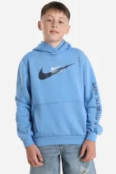 Nike Sportswear Fleece Kapuzensweatshirt - Blue Beyond XL Kids