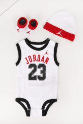 Jordan Baby-Set - Weiss 6-12m