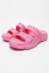 Buffalo Plateau Pantoletten - Pink EU38 Damen