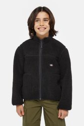 Dickies Mount Hope Teddy Jacke - Black L Kids