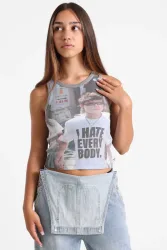 Basic Pleasure Mode I Hate Everybody Tanktop - Mehrfarbig M Damen