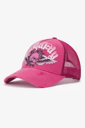 Ed Hardy Trucker Cap / Snapback - Pink Einheitsgroesse Damen