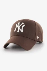 47 Brand Snapback Cap - Dunkelbraun + Weiss Einheitsgroesse Herren