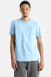 Calvin Klein Jeans Monologo T-Shirt - Blue Bell L Herren