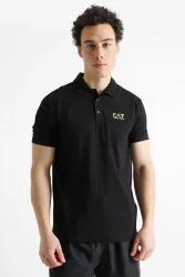 EA7 Emporio Armani Poloshirt - Black M Herren