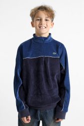 Lacoste Samtoberteil - Navy + Blue 14 Kids