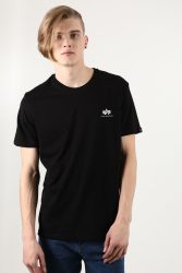 Alpha Industries T-Shirt - Black + White XS Herren