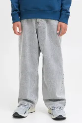 Jack & Jones Junior Ron Extra Baggy Fit Jeans - Grey Denim 146 Kids