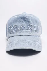 Karl Kani Jeans Cap / Scratchback - Light Blue Denim Einheitsgroesse Herren