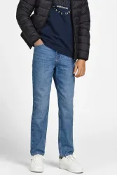 Jack & Jones Junior Clark Regular Fit Jeans - Blue Denim 176 Kids