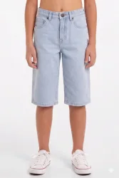 Urban Classics Jeans Bermudashorts - Blue Washed 146-152 Kids