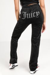 Juicy Couture Tina Samt Hose - Black S Damen