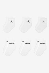 Jordan Sechserpack Baby Socken - White EU16-17
