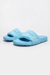 Juicy Couture Frottee Pantoletten - Aqua EU37 Damen