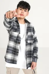 Jack & Jones Junior Karohemd - Navy 164 Kids