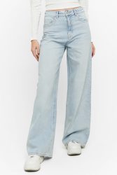 Tally Weijl High Waist Wide Leg Jeans - Light Blue Denim 36 Damen