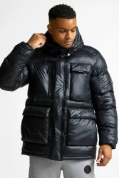 Zavetti Canada Onix Puffer Parka - Jet Black S Herren
