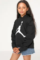 Jordan Kapuzensweatshirt - Schwarz S Kids