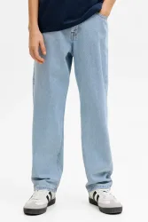 Jack & Jones Junior JJICHRIS JJORIGINAL Relaxed Fit Jeans - Light Blue Denim 140 Kids