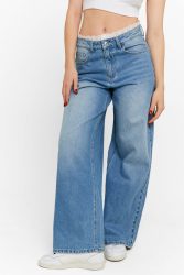 Tally Weijl Baggy Fit Jeans - Medium Blue Denim 32 Damen