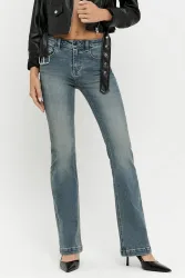 Tally Weijl Bootcut Jeans - Medium Indigo Wash 38 Damen