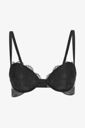 Guess Jane Push-up Spitzen-BH - Jet Black 34 Damen