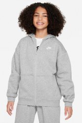 Nike Sportswear Club Fleece Kapuzensweatjacke - Grey Heather L Kids
