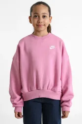 Nike Sportswear Club Fleece Oversize Sweatshirt - Magic Flamingo M Kids