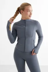 Aimn Trainingsjacke - Storm Blue M Damen