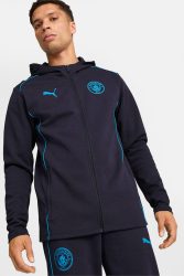Puma Manchester City Kapuzensweatjacke - New Navy + Magic Blue M Herren