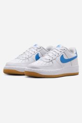 Nike Air Force 1 Sneaker - White + Blue Beyond EU38.5 Kids